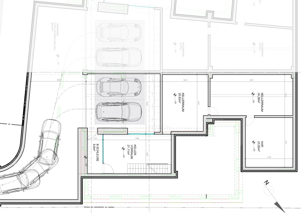 High end, luxury residential architecture villa project. Hochwertiges und Luxuriöses Architektenhaus Villa Projekt in Düsseldorf. By architecture.SYSTEMS